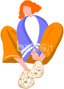 穿着休闲服饰的人物形象插画 穿着休闲服饰的人物形象插画