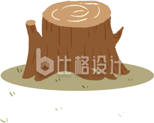 可爱树木插画 适用多种宣传物料的素材