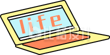展示life”的电脑图标 数码物料设计图