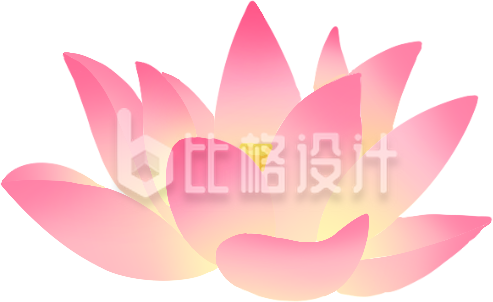 粉色莲花插画