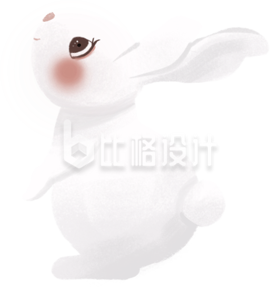 可爱白兔形象宣传物料 萌趣十足惹人爱