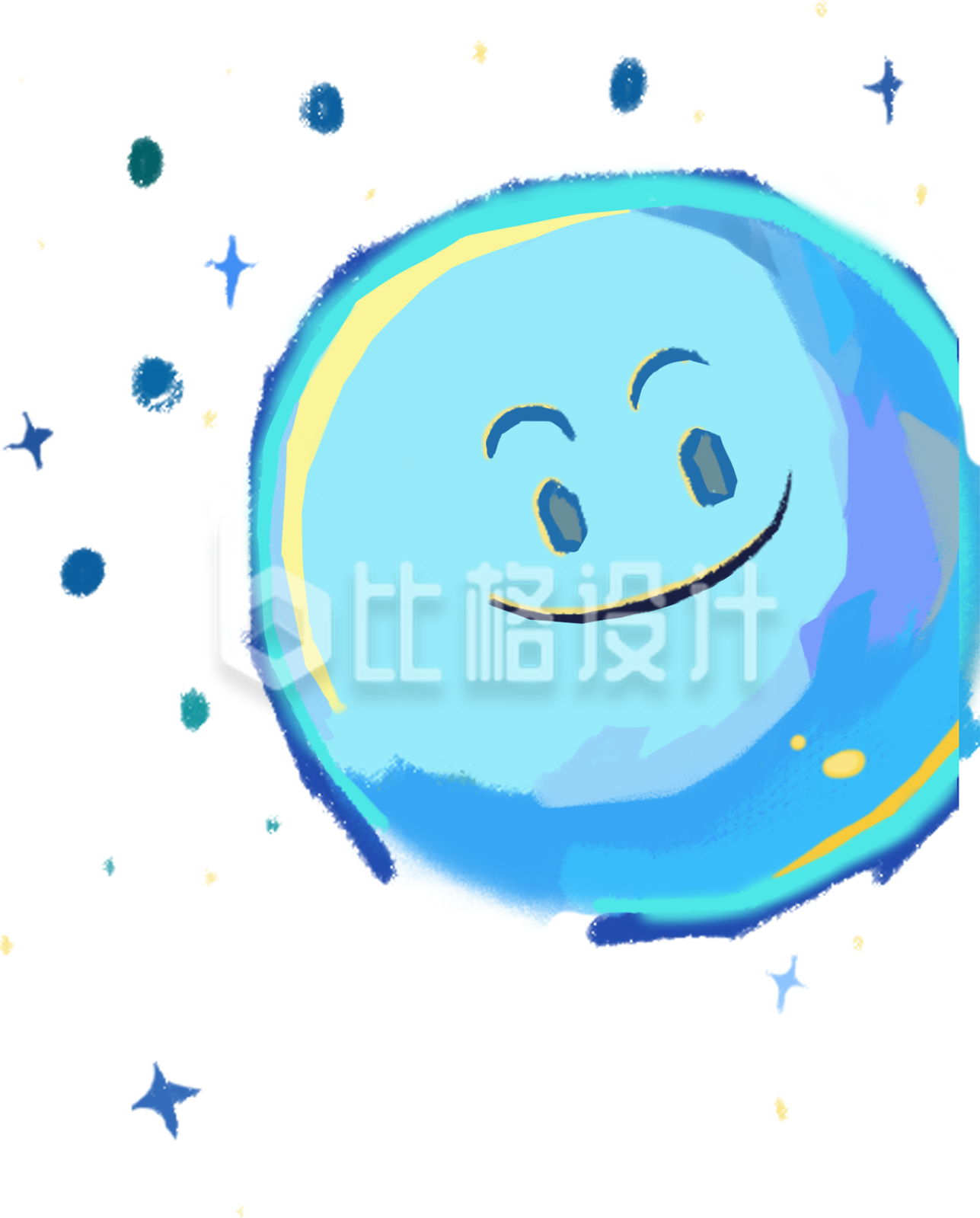 可爱笑脸星球插画 趣味表情素材来袭 可爱笑脸星球插画 趣味表情素材来袭