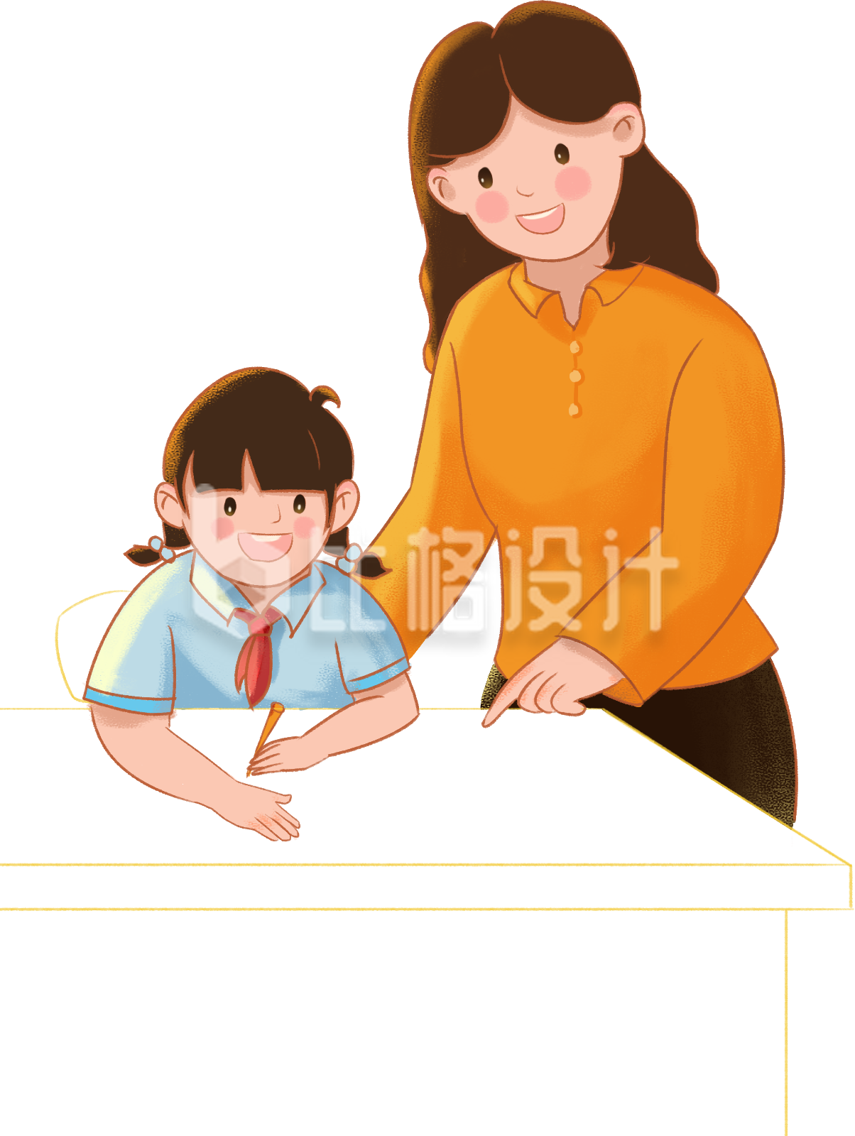 女教师悉心指导学生写字的温馨教学场景 女教师悉心指导学生写字的温馨教学场景
