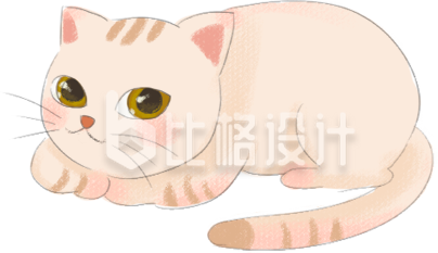 可爱猫咪插画，萌趣宠物形象宣传物料