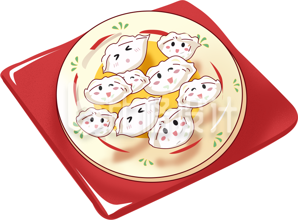 饺子插画手绘