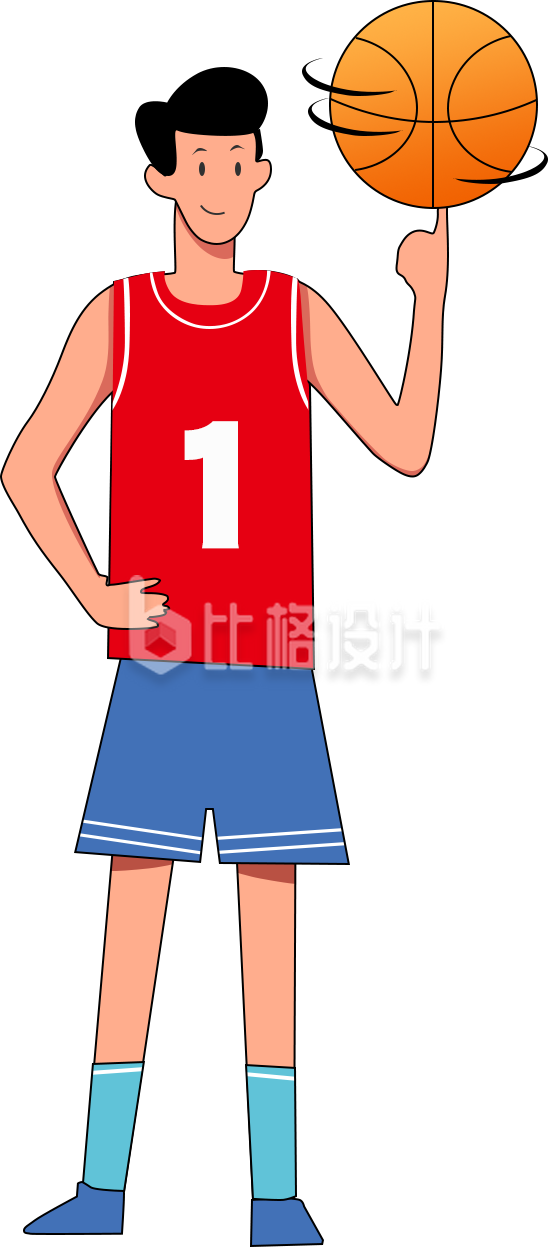 打篮球的小男生