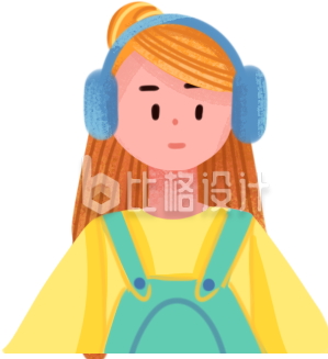 人物小女生插画手绘