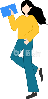 可爱的女孩子插画手绘