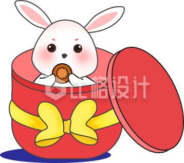 可爱的小兔子插画