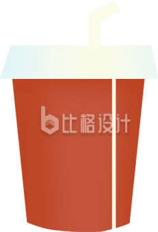 可乐手绘插画
