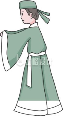 可爱的古人插画