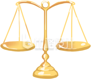 天平插画手绘