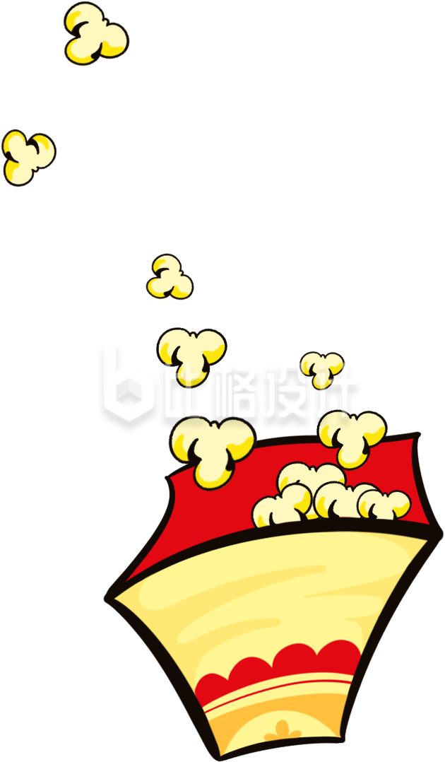 爆米花插画手绘