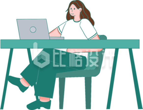 可爱的小女生插画