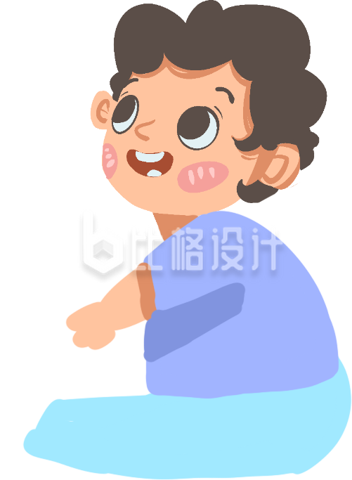 可爱的小朋友插画