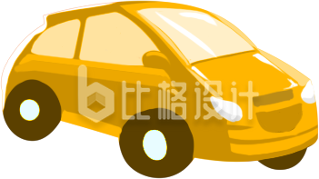 车车插画手绘