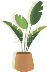 盆栽插画