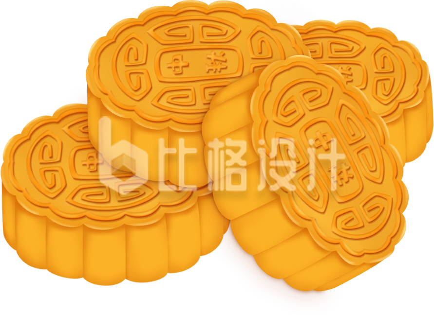 月饼插画手绘