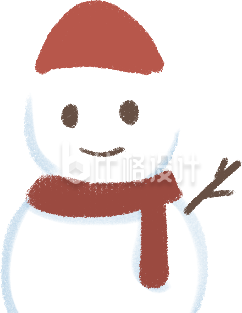 雪人插画手绘