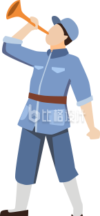 红军插画手绘