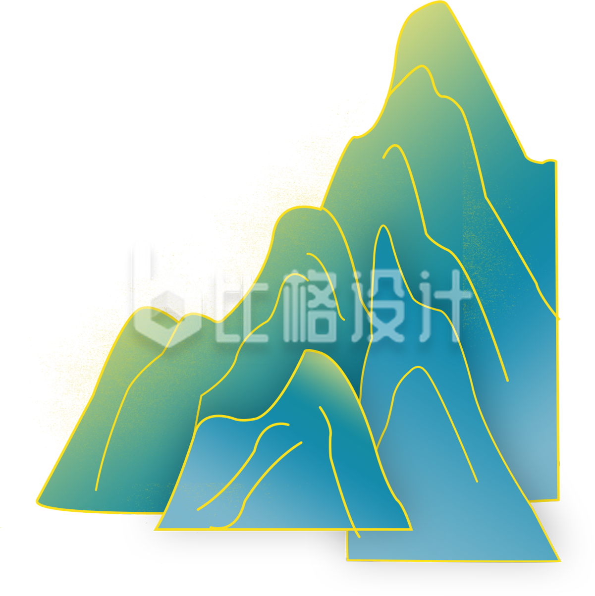 山手绘插画