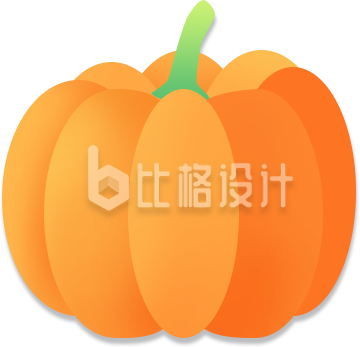 南瓜插画手绘