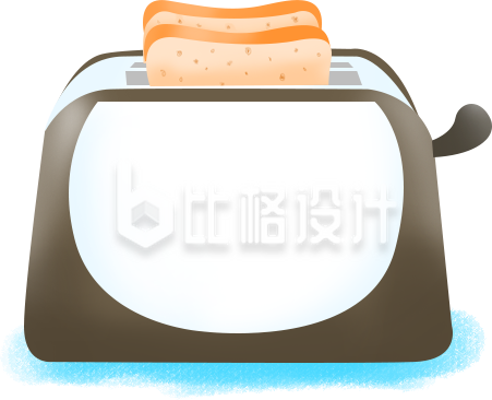 面包电器手绘插画