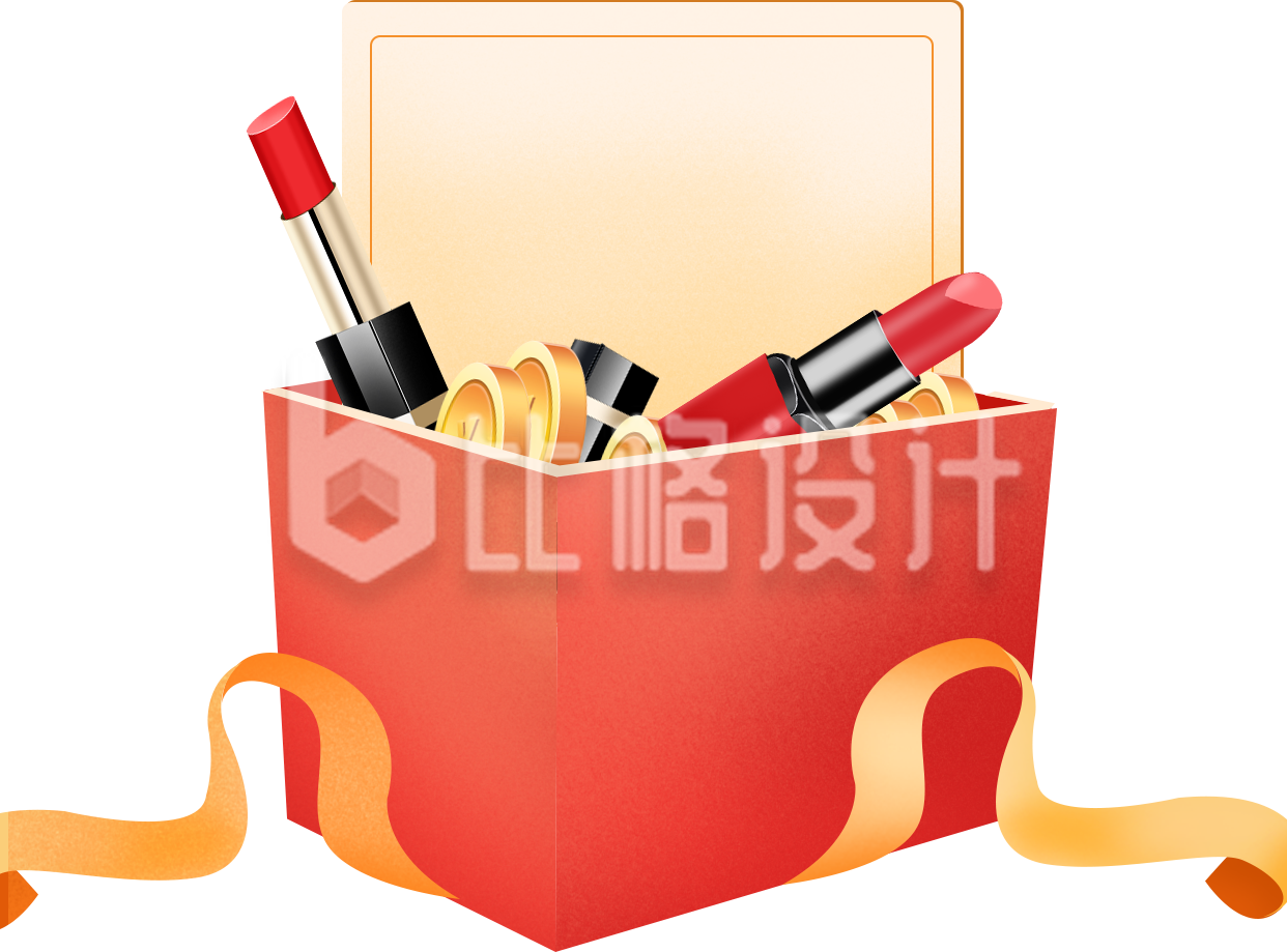大礼包化妆品手绘