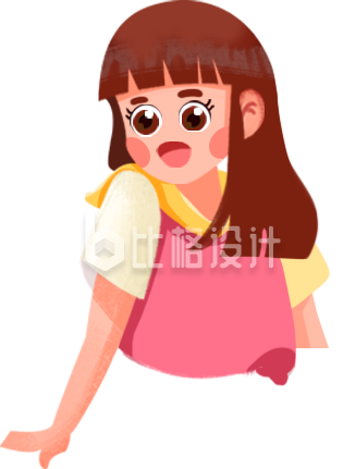 可爱人物插画小姐姐