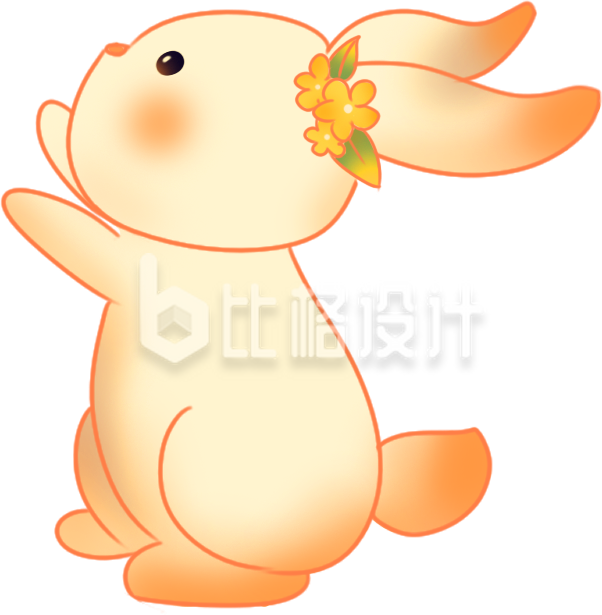 手绘可爱兔子