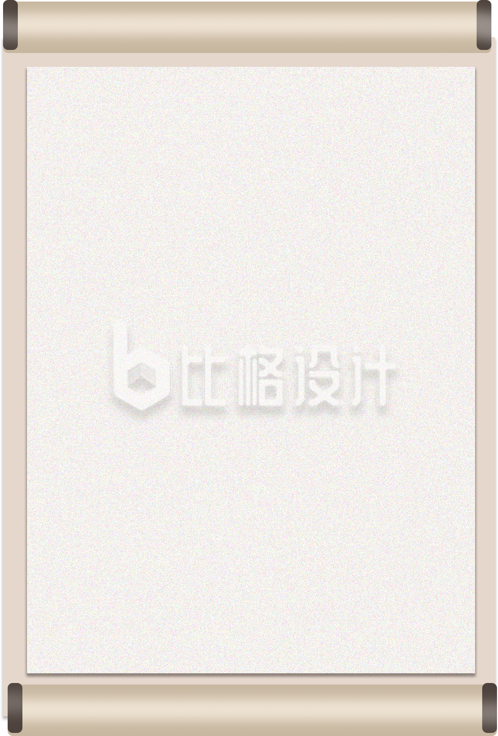 素雅中国风卷轴