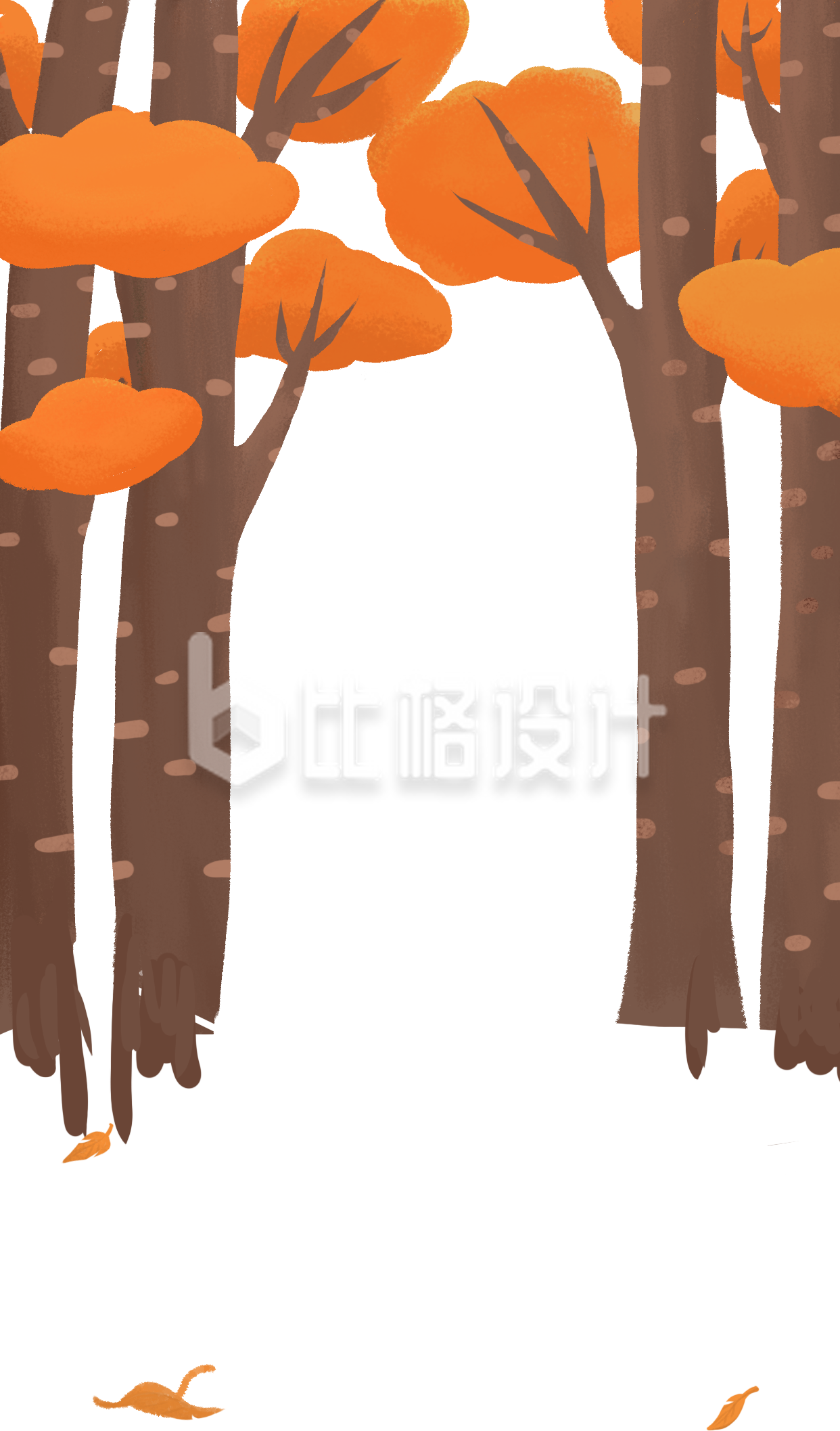 手绘大树