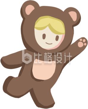 可爱的小姑娘插画手绘