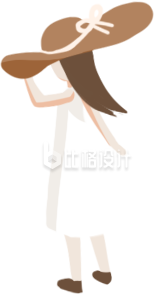 可爱的小姐姐插画手绘