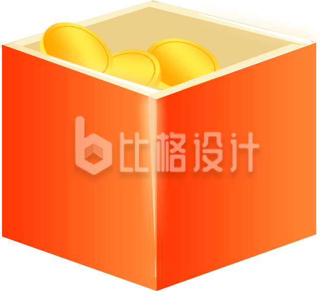 金币手绘插画