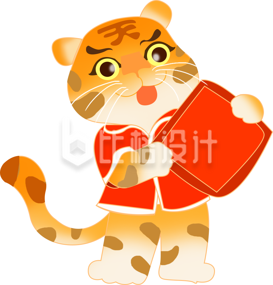 可爱的小老虎手绘