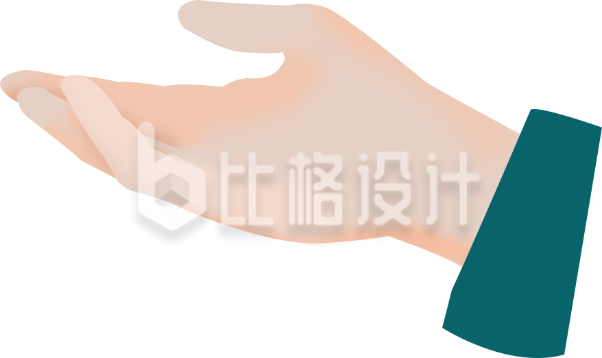 一只手插画手绘