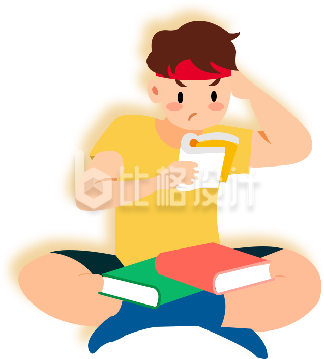 可爱的小男孩学习插手绘
