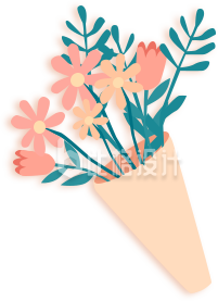 一束小花手绘插画