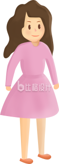 漂漂亮亮的母亲手绘插画