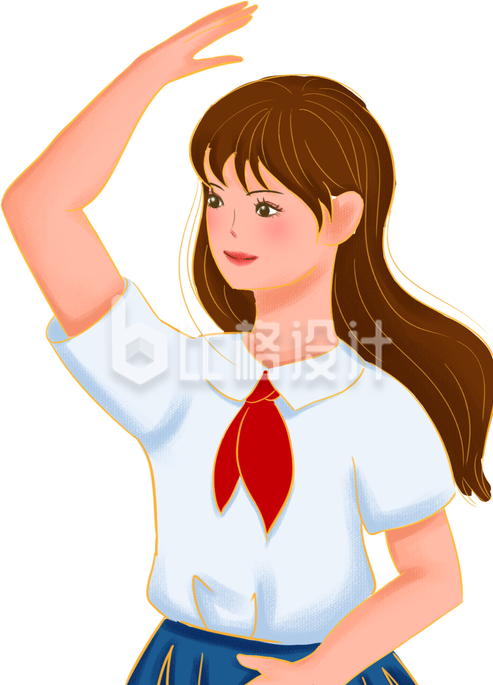 漂亮的小姐姐手绘