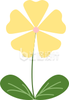 可爱的小花手绘插画