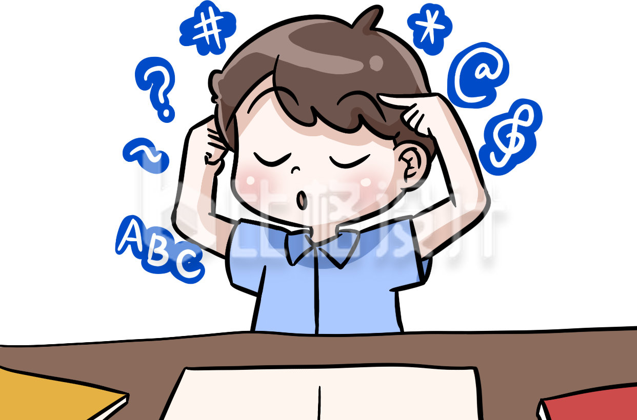 罗里吧嗦上班小青年手绘插画