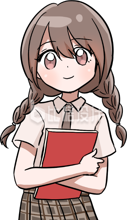 手绘插画小姐姐