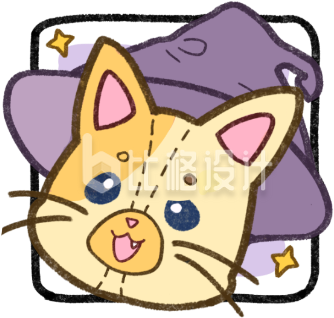 可爱小猫头像手绘