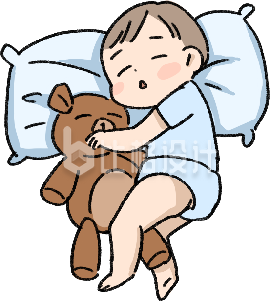 可爱手绘插画小宝宝