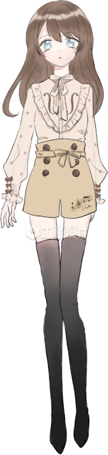 漂亮的小姐姐手绘插画