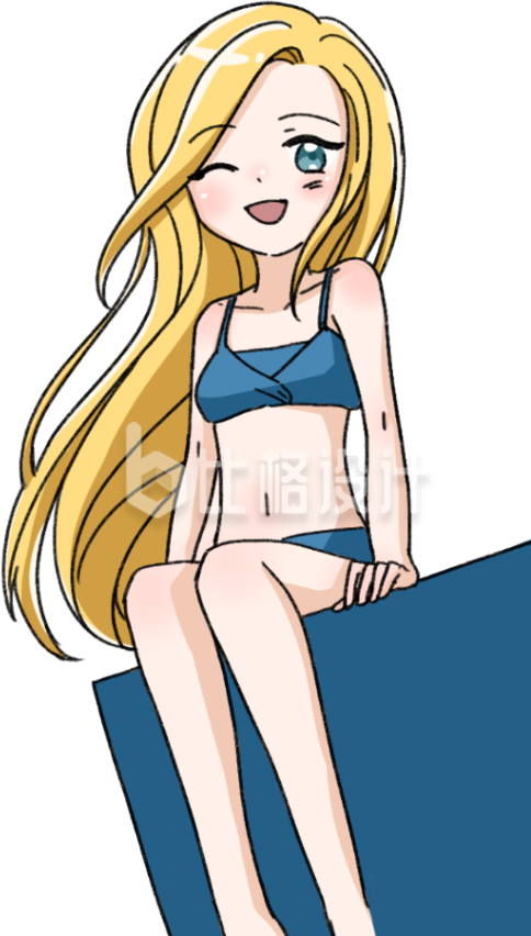 美少女手绘插画