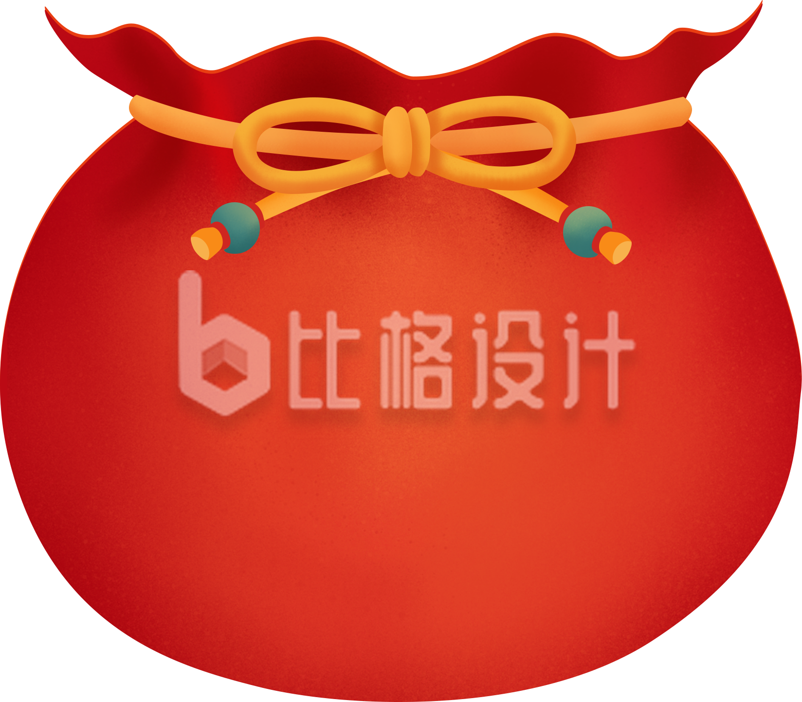 钱袋手绘插画