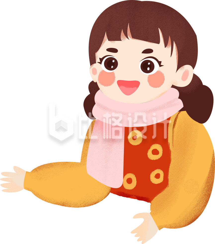 可爱的手绘插画